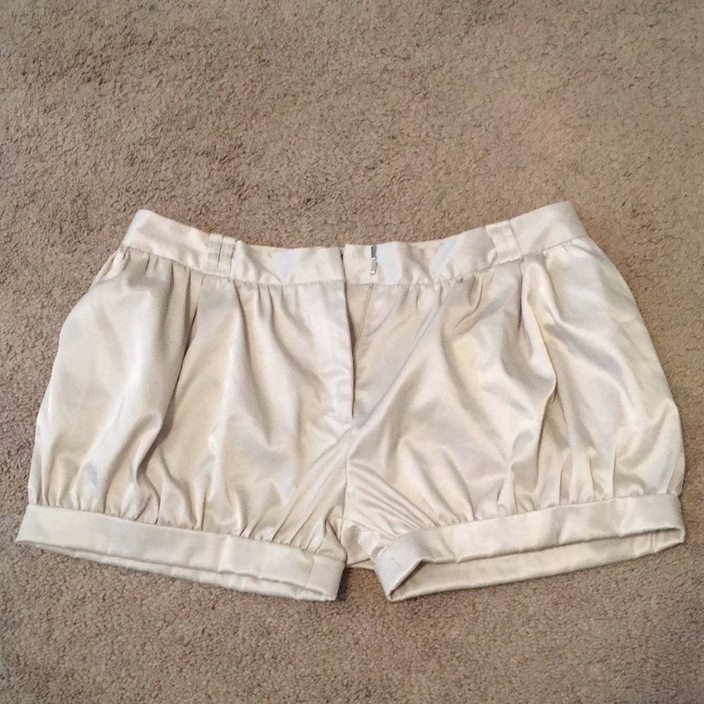 Cream shorts